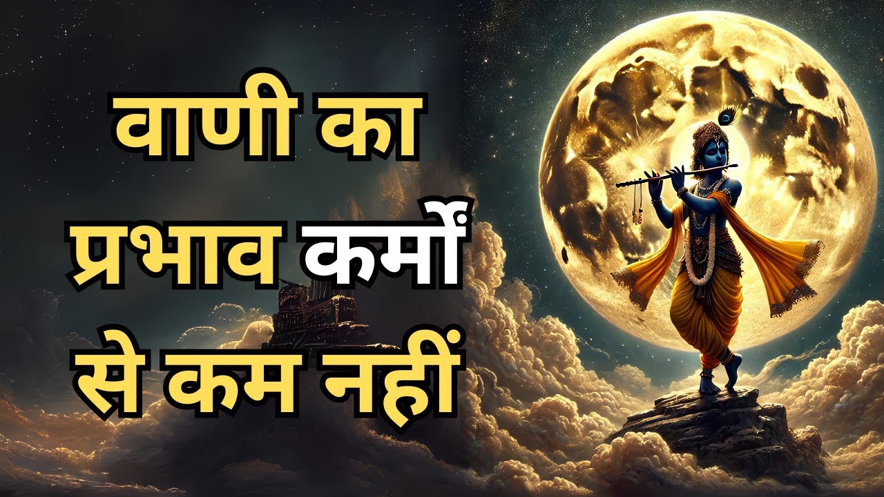 वाणी का प्रभाव कर्मों से कम नहीं | Krishna Motivation #jaishrikrishna