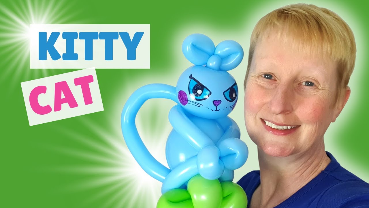 Cat Balloon Animal Tutorial - How to Make a Balloon Cat