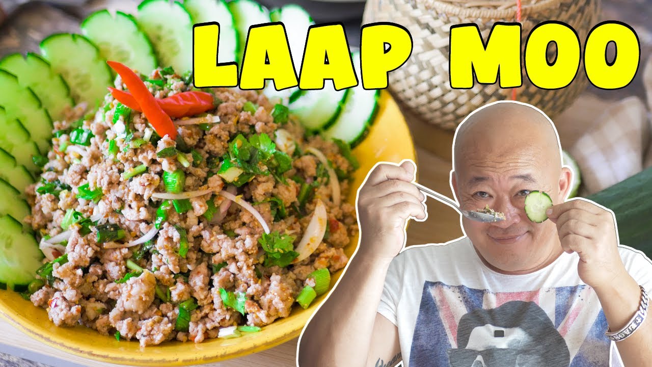 Laap Moo - Salade laotienne de porc haché - Le Riz Jaune