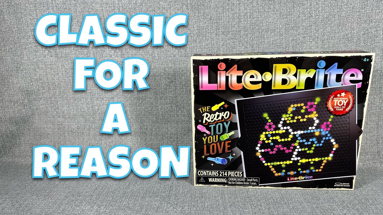 LITE BRITE RETRO CLASSIC OPENING AND REVIEW! GREAT TOYS LIVE FOREVER!