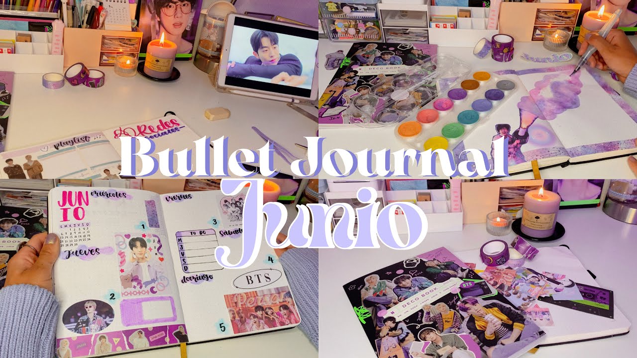 Bullet Journal Junio 2022 | BTS Theme 💜