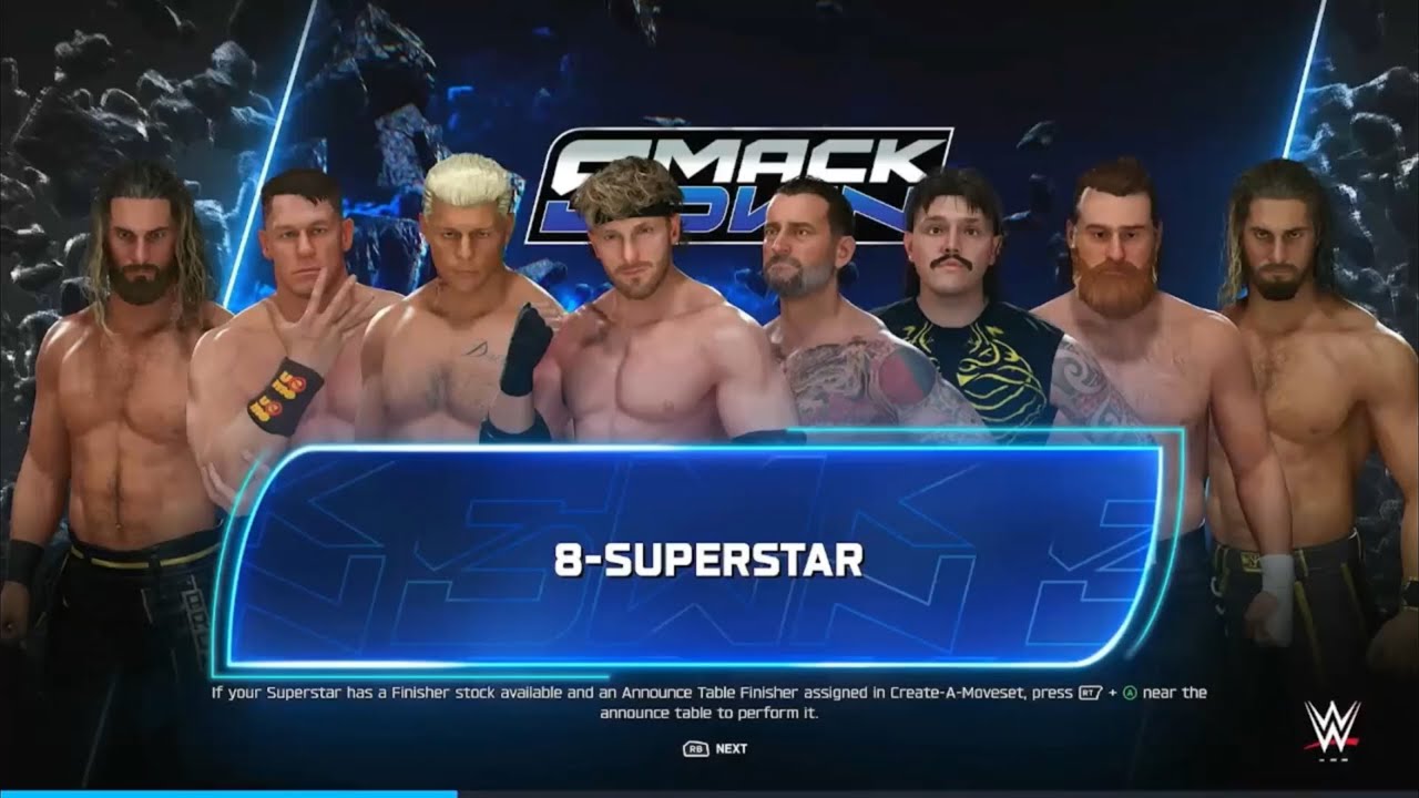 WWE 2K25 - 8 MAN ELIMINATION MATCH