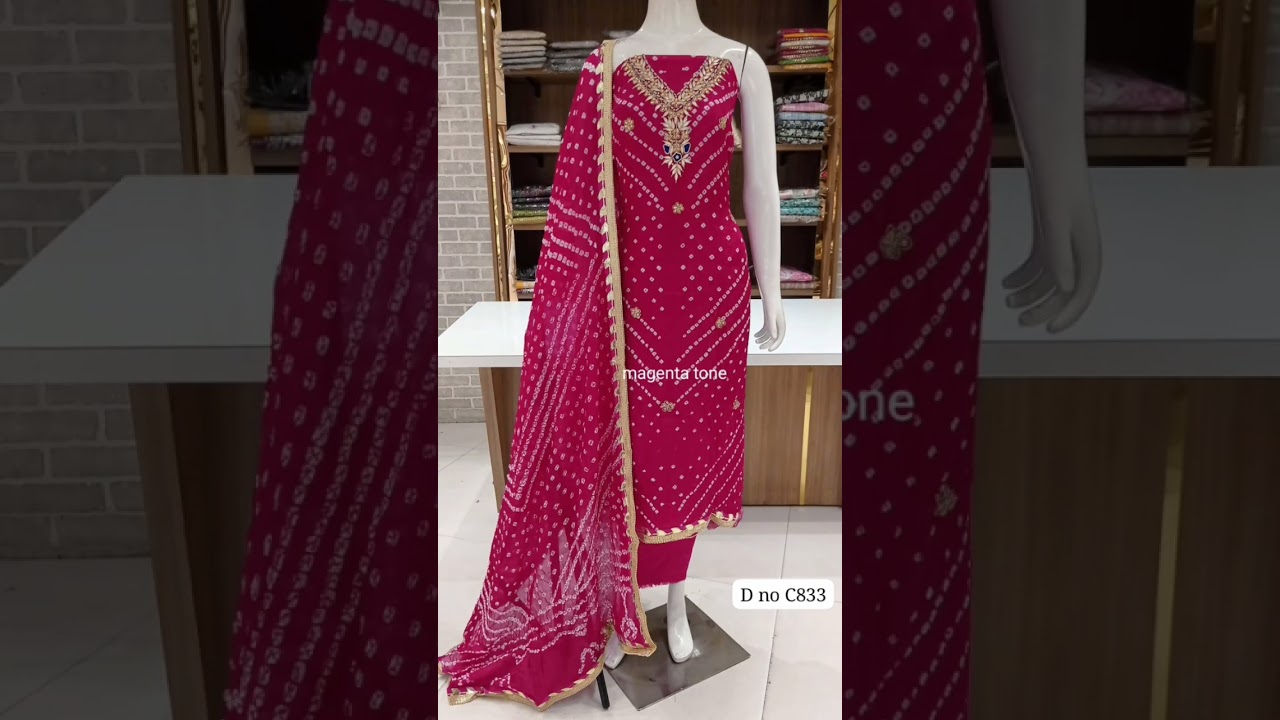 Bandhani suit collection series #bandhani #jaipuri #suit
