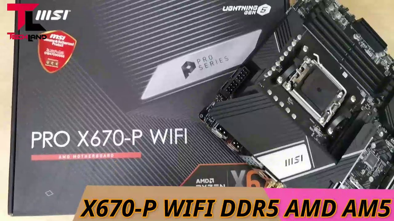 MSI AMD PRO X670-P WIFI DDR5 AMD AM5 ATX Motherboard Unboxing | Tech Land