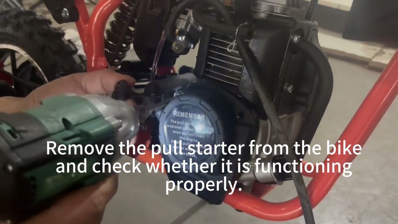 Xpro 40cc 49cc Bikes pull starter no resistance check