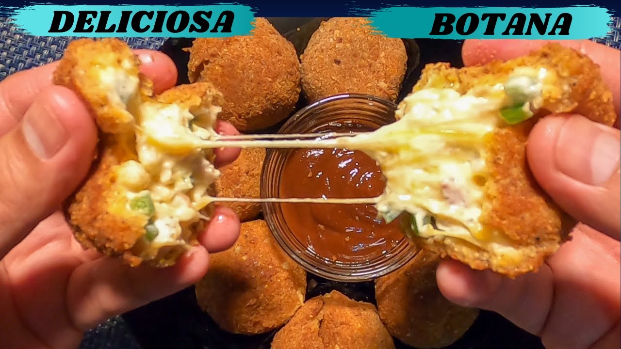 Como Hacer Bolas Empanizadas Rellenas de Queso Crema Camaron Tocino y Jalapeño | LOS ALQUIMISTAS