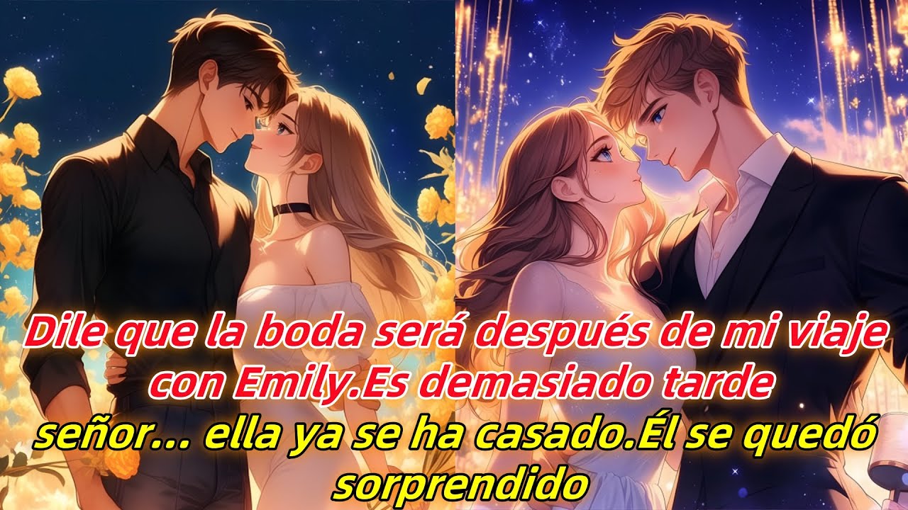 Dile que la boda será después de mi viaje con Emily.Es demasiado tarde, señor… ella ya se ha casado.
