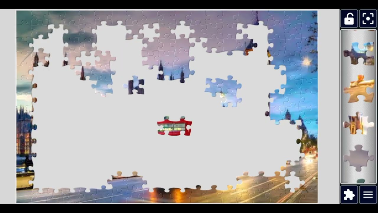 Slowing Big Ben & the Red Bus puzzle 🧩||Big Ben 🇬🇧🚌//