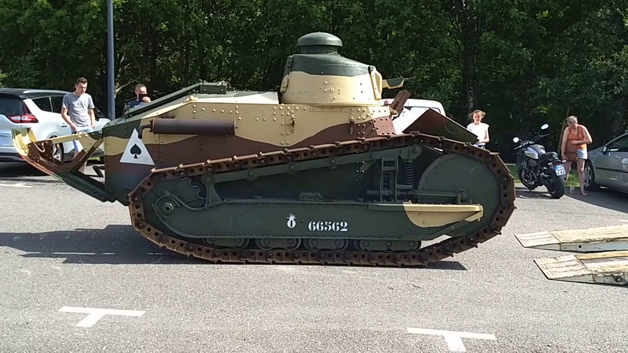 Original 1918 Renault FT-17 Tank Running and Moving!