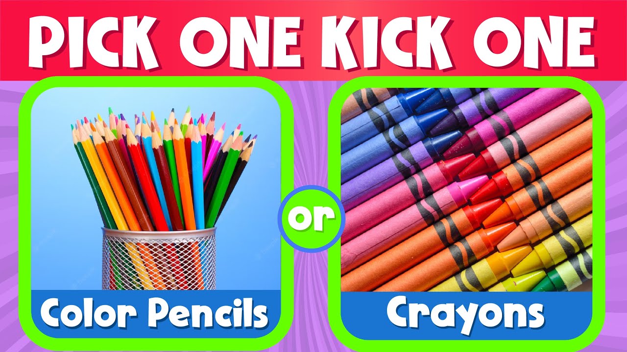 Pick one kick one | School edition | school supplies