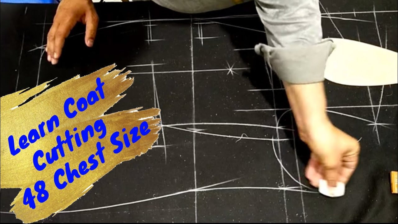 How To Cut English Coat 48 Chest Size / Urdu / Hindi
