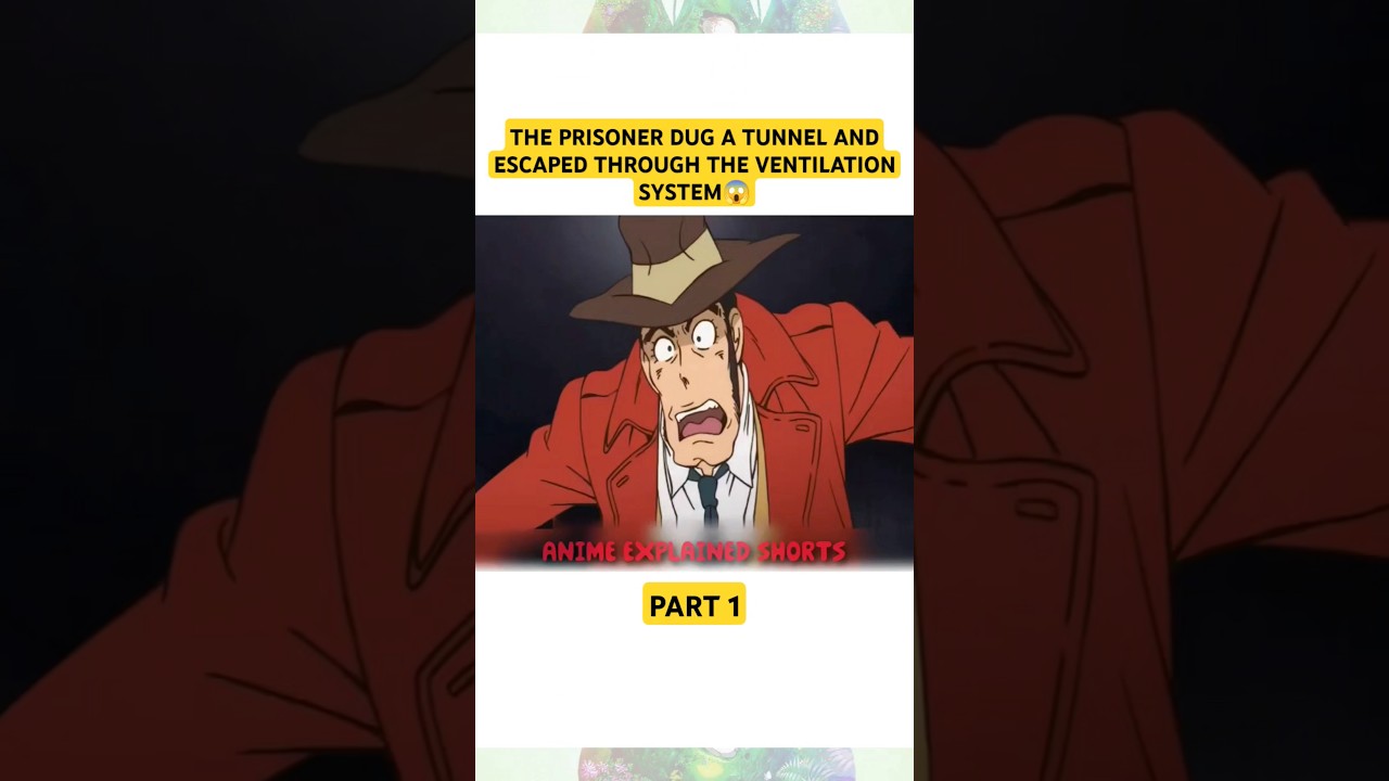 THE PRISONER DUG A TUNNEL AND ESCAPED😱 #animation #animeexplained #shorts