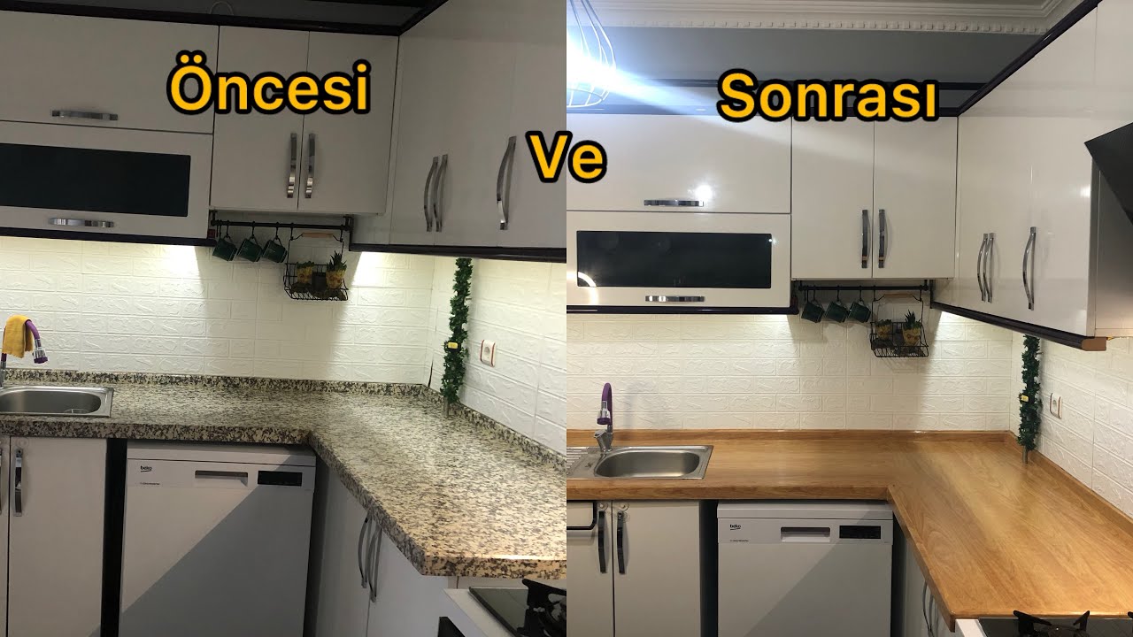 Mutfak Tezgah Üstü Kaplama İşlemi - Uygun Fiyata Mutfak Yenileme