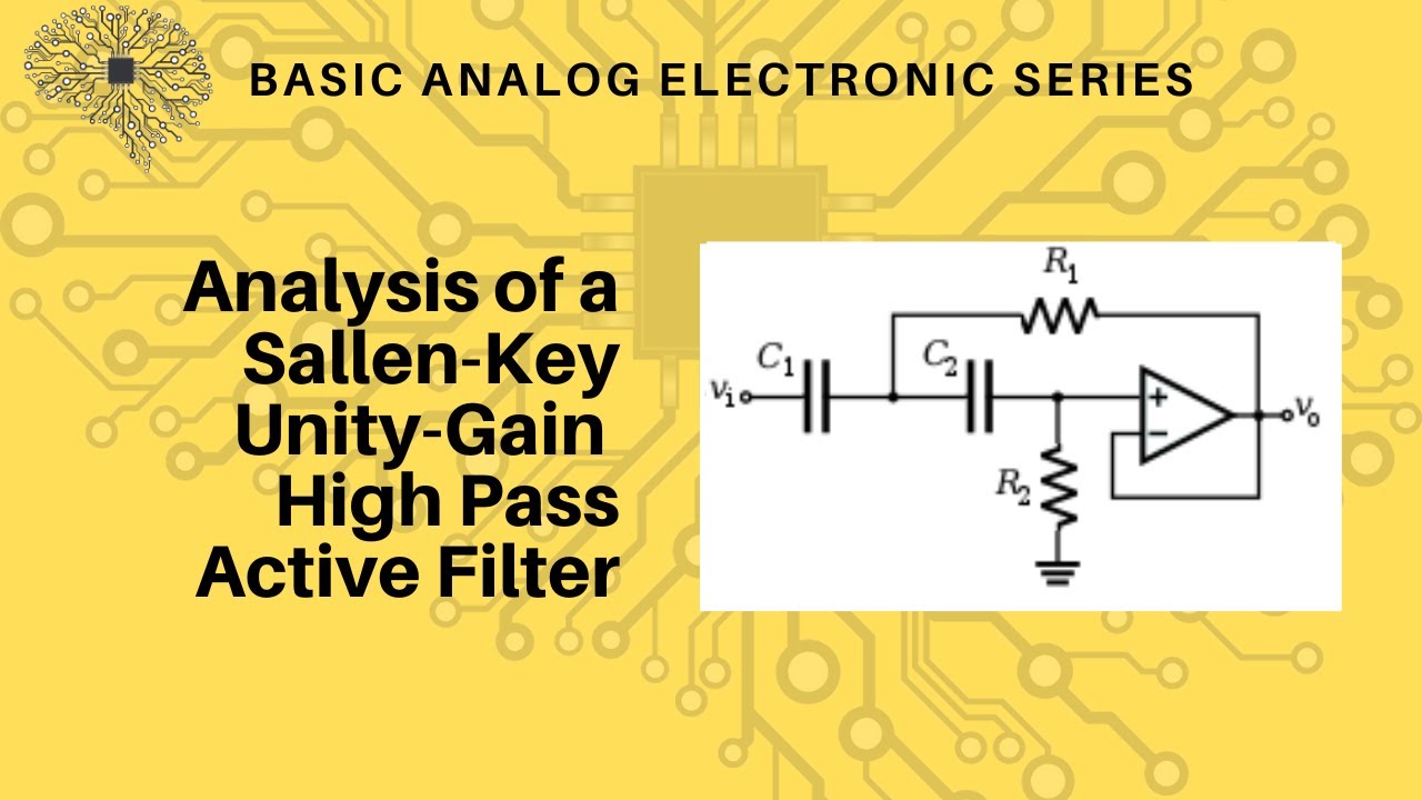 Sallen-Key High Pass Filter Transfer Function analysis