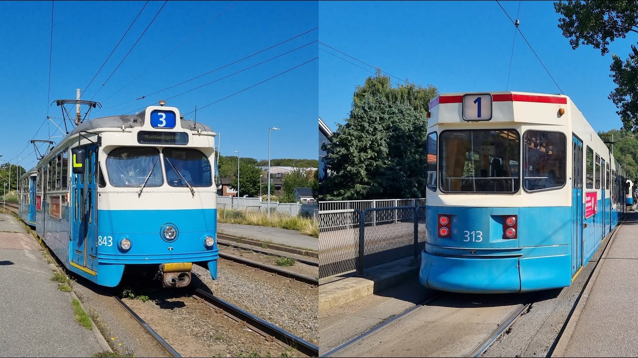 Trams in Gothenburg (Göteborg), Sweden - 2022