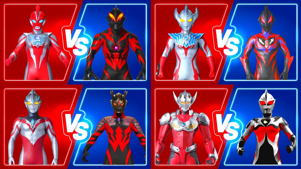 ウルトラマン OMEGA VS ULTRAMAN BELIAL, ARC VS ZERO DARKNESS, TAIGA VS GEED DARK #ウルトラマン #ultraman #kaiju 