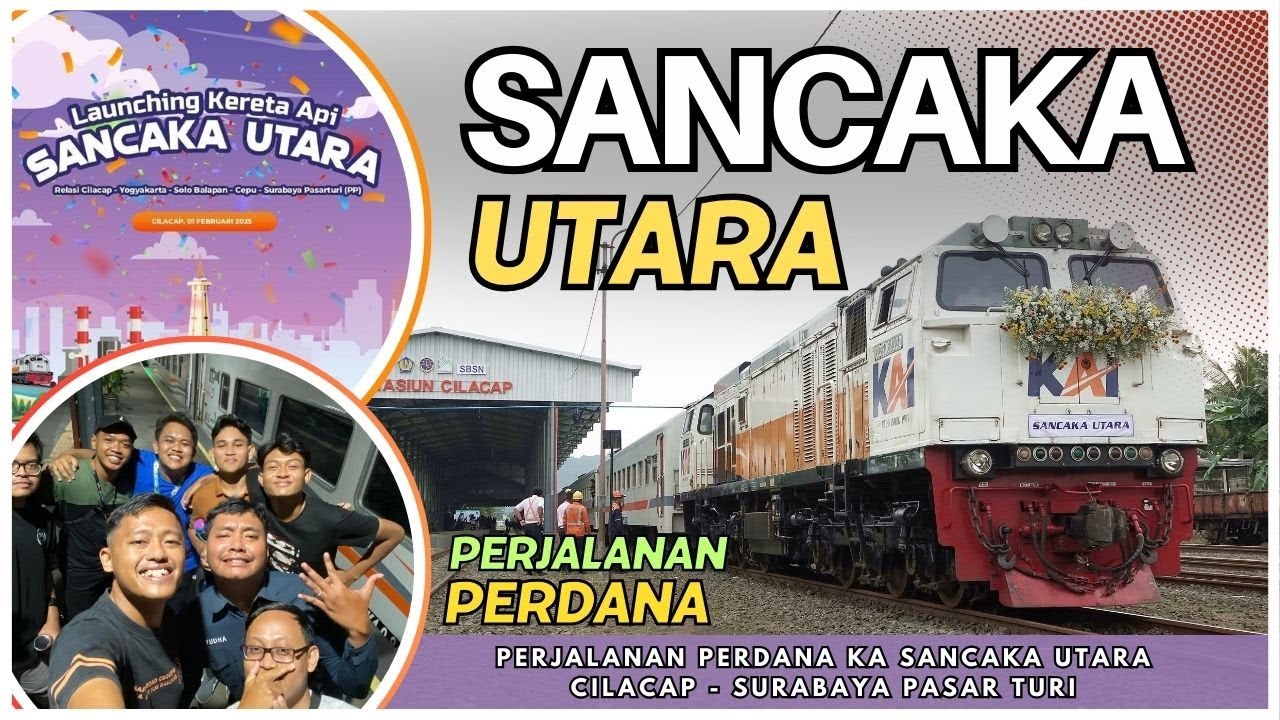 BANGUN LAGI SETELAH TIDUR 5 TAHUN‼️Perjalanan Perdana KA Sancaka Utara Cilacap Surabaya Pasar Turi