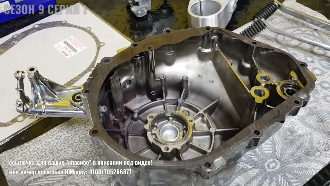 Ремонт левой крышки двигателя и рычага переключения передачи на Suzuki M109R / VZR1800 / M1800R.