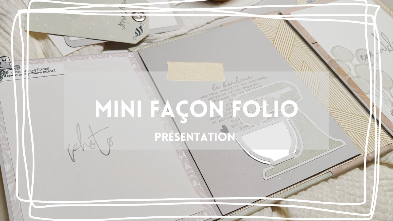 Présentation - Mini façon folio pour un petit gourmand #scrap