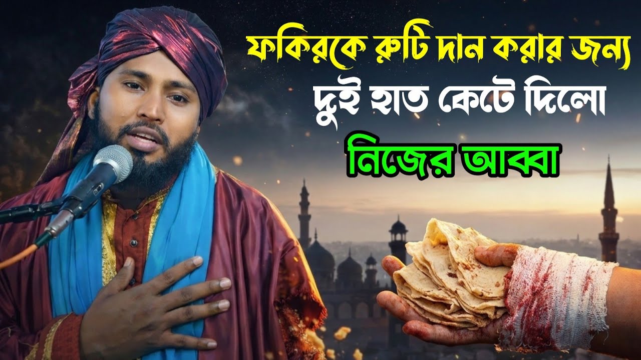 রুটি দান করার জন্য হাত কাটা গেলো┇Tafajul kalimi waz┇bangla waz┇Tuffajul kalimi jalsa┇তাফাজ্জুল কলিমি