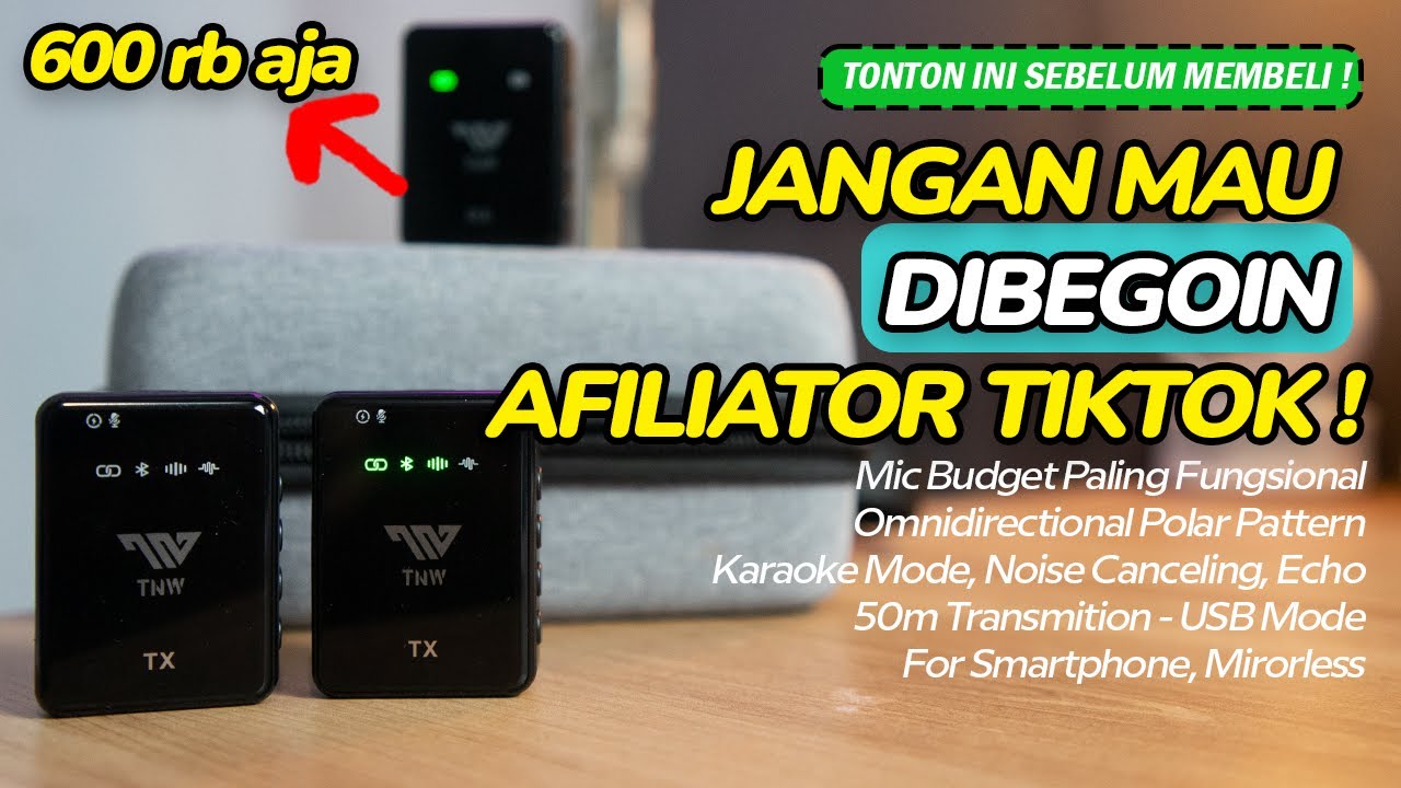 MIC WIRELESS MURAH VIRAL DI TIKTOK | TNW N11 - FULL REVIEW Unboxing, Audio Test, Jarak, Pertimbangan