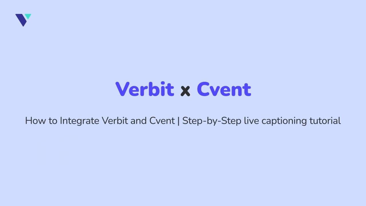 How to Integrate Verbit and Cvent | Step-by-Step live captioning tutorial