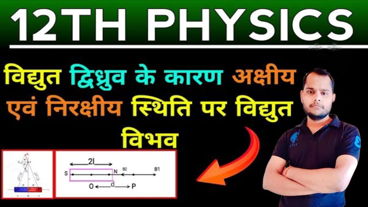 Class 12th Physics | अक्षीय और निरक्षीय  स्थित में विधुत क्षेत्र की तीव्रता |#education #physics