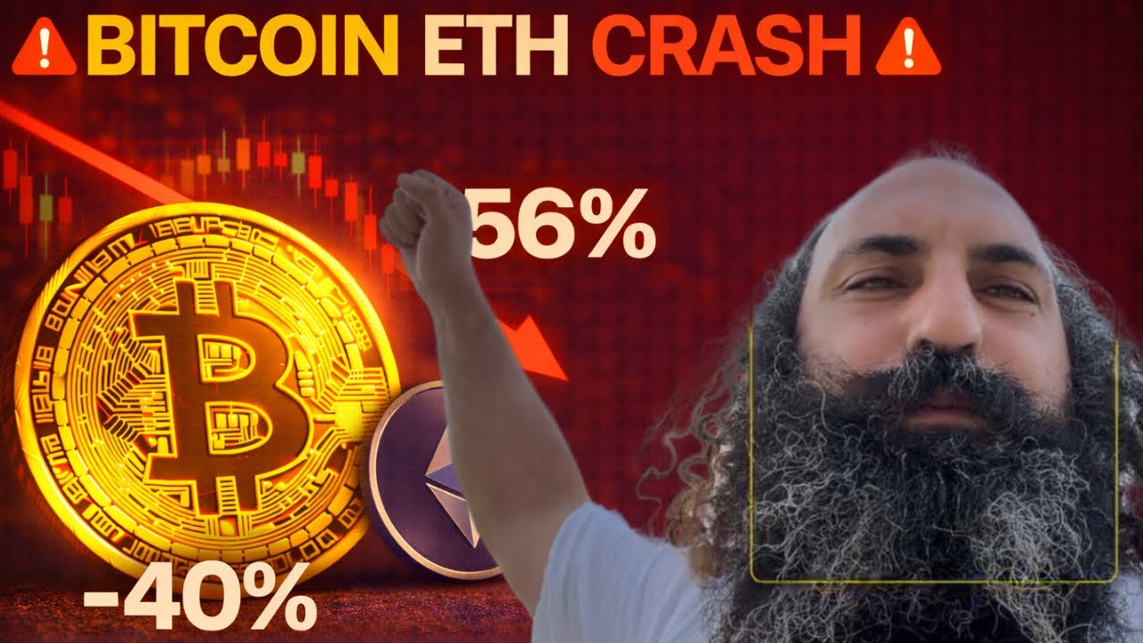 Биткоин -40% и Эфир -56% с момента продажи исторического максимума в октябре.