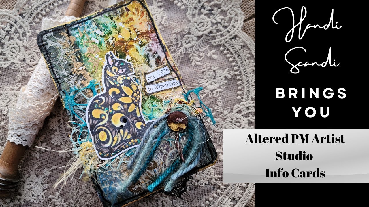 Altered @PMartistStudio Information Cards