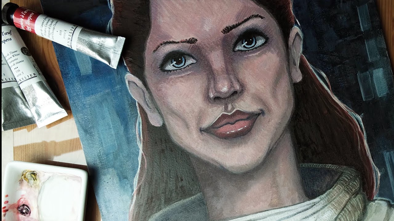 Trying Egg tempera paints from Sennelier