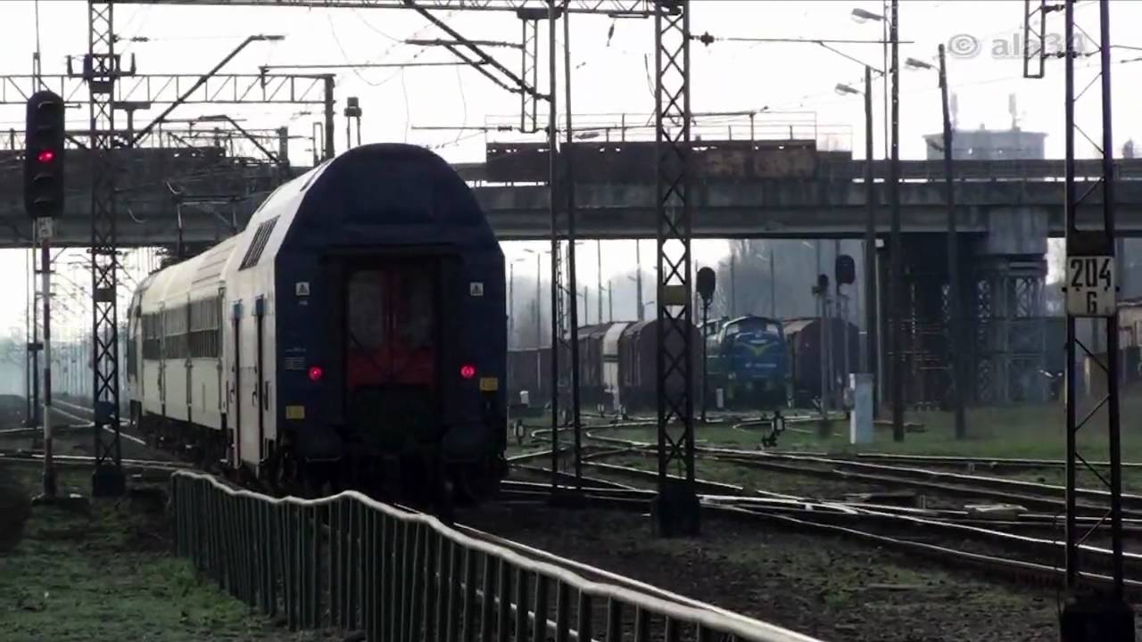 Passenger trains / Pociągi Interregio i Intercity w Koninie EP09 EP08 ET22