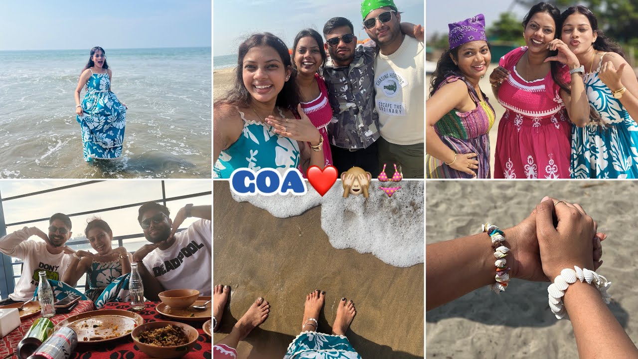 Goa with Cousins👙☀️🌊❤️(Episode-3) ll Yameeni Mulik ll #youtubeshorts #goa #family #vlog 