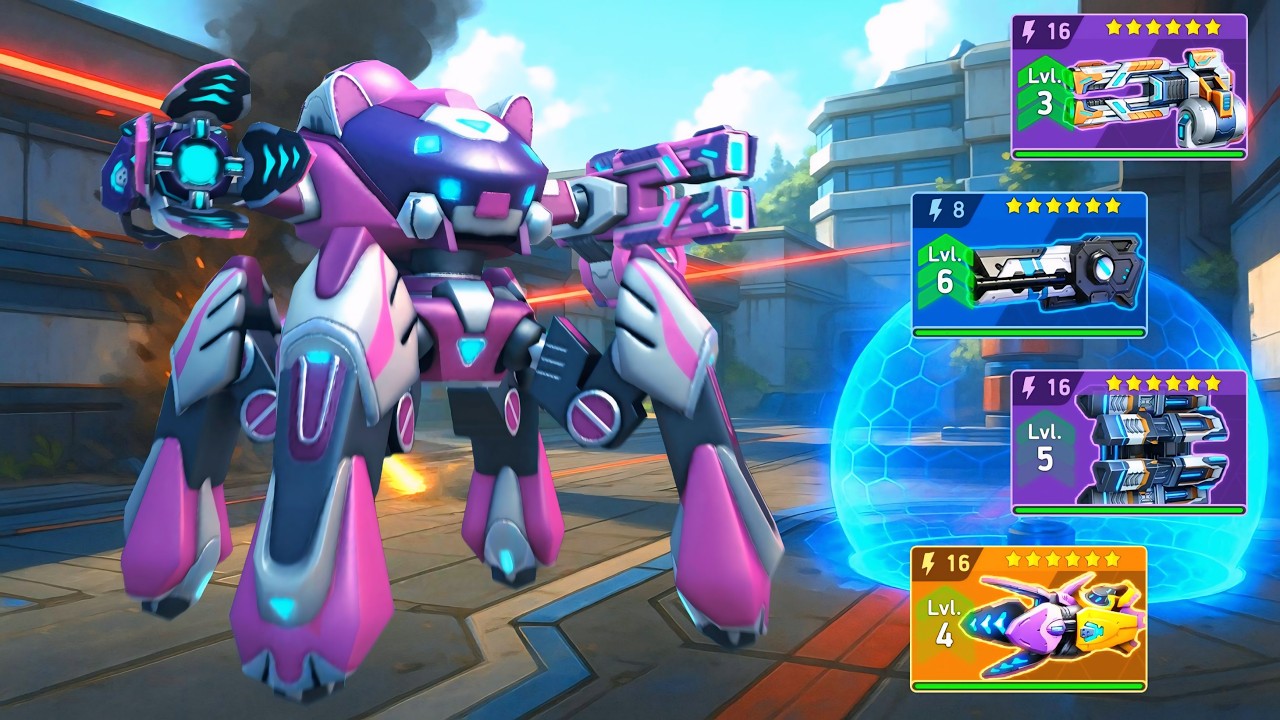 Arachnos & Pulse Cannon 8, Howler 16, Quantum Gun 16, Helix Rack 16 - Mech Arena