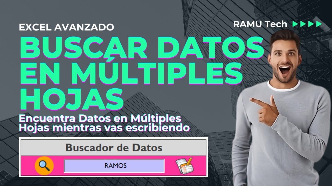 📊BUSCADOR Inteligente de Datos en MÚLTIPLES HOJAS de Excel☑️