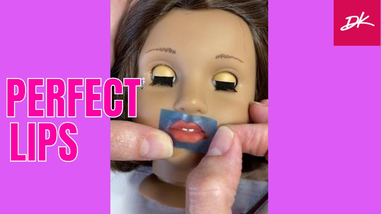 TUTORIAL: How To Paint the Lips of Your Doll in a Perfect Way | Lips Stencils | Doll of a Kind