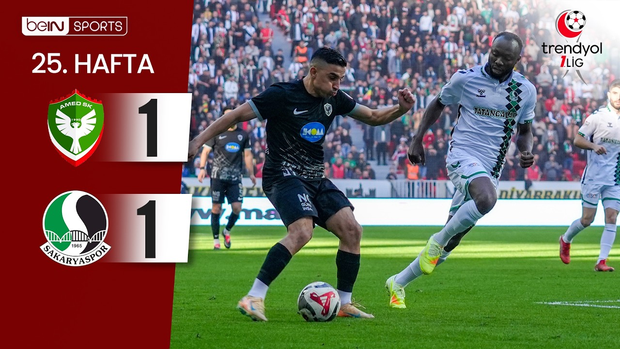 Amed Sportif Faaliyetler (1-1) Sakaryaspor | 25. Hafta Maç ÖZETİ | Trendyol 1. Lig - 2025/26