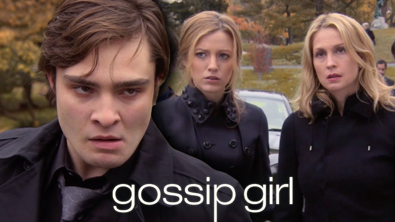 Chuck Shows Up Drunk to His Father's Funeral | Gossip Girl