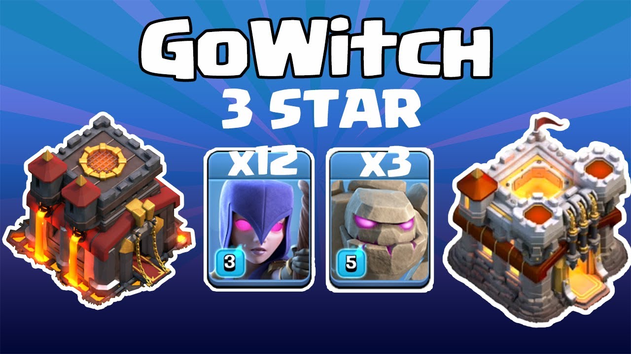 3 Star Th10 Vs Th11 Witch Spam! Guide For Beginners!