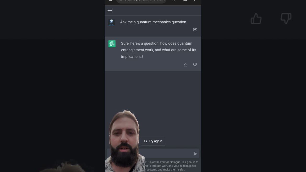 chatGPT aks me a quantum question