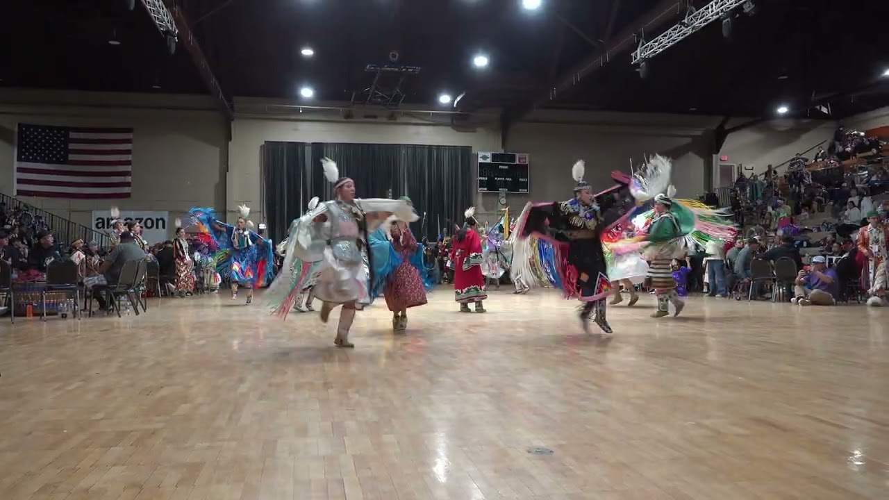 Jr Women Fancy Shawl Two Cultures One Community #powwow