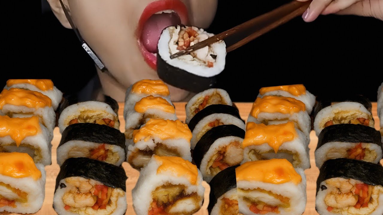 ASMR поедание суши и роллов MUKBANG | ШОУ ПОЕДАНИЯ | MUKBANG COCO #foryou