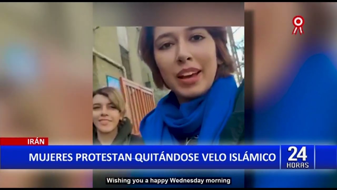 24Horas Irán: mujeres protestan quitándose el velo