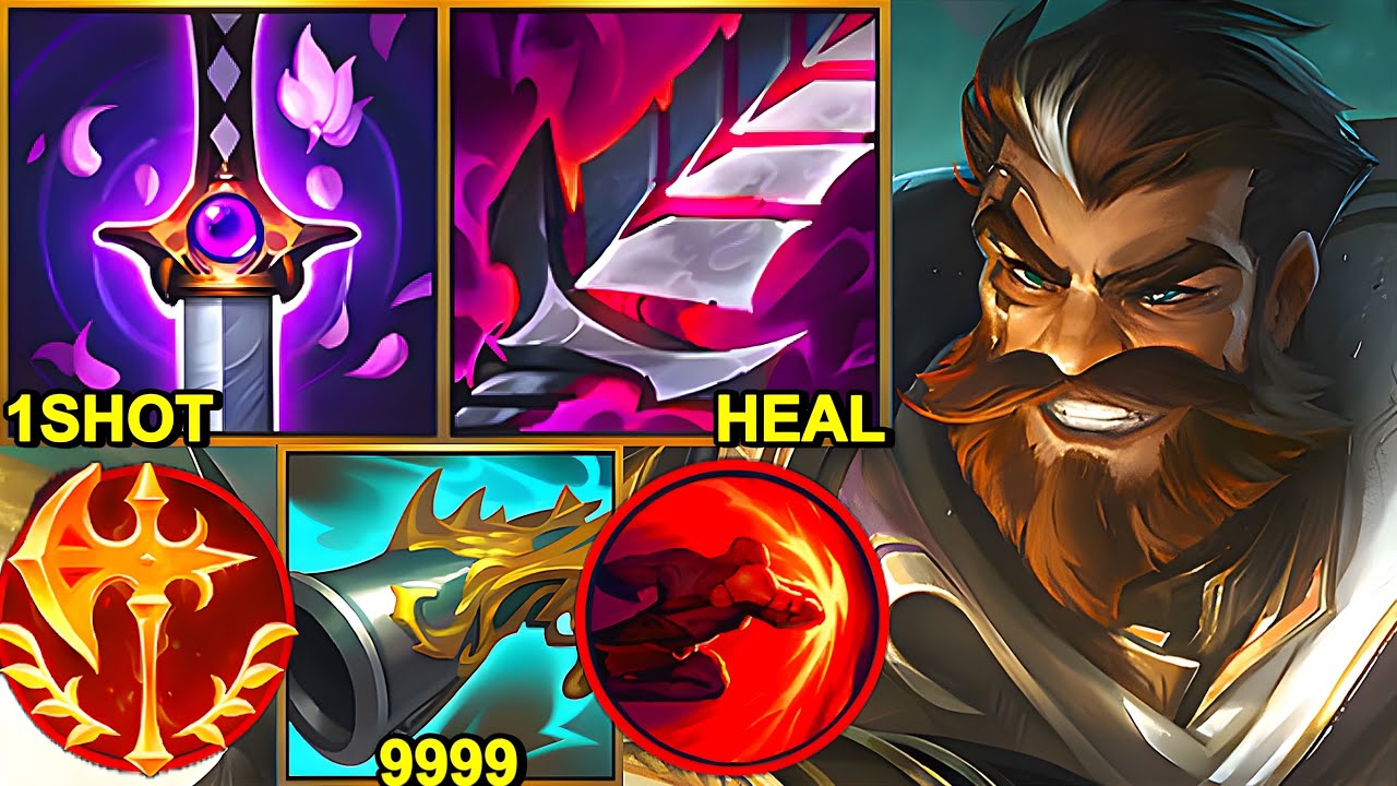 Wild Rift China Graves Jungle - 22KILL ONE SHOT GRAVES Build Runes - Challenger Rank Gameplay