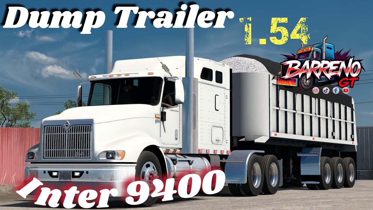 !! Dump Trailer 70 tnlds de Grava Inter_9400 Mapa @teamreforma105