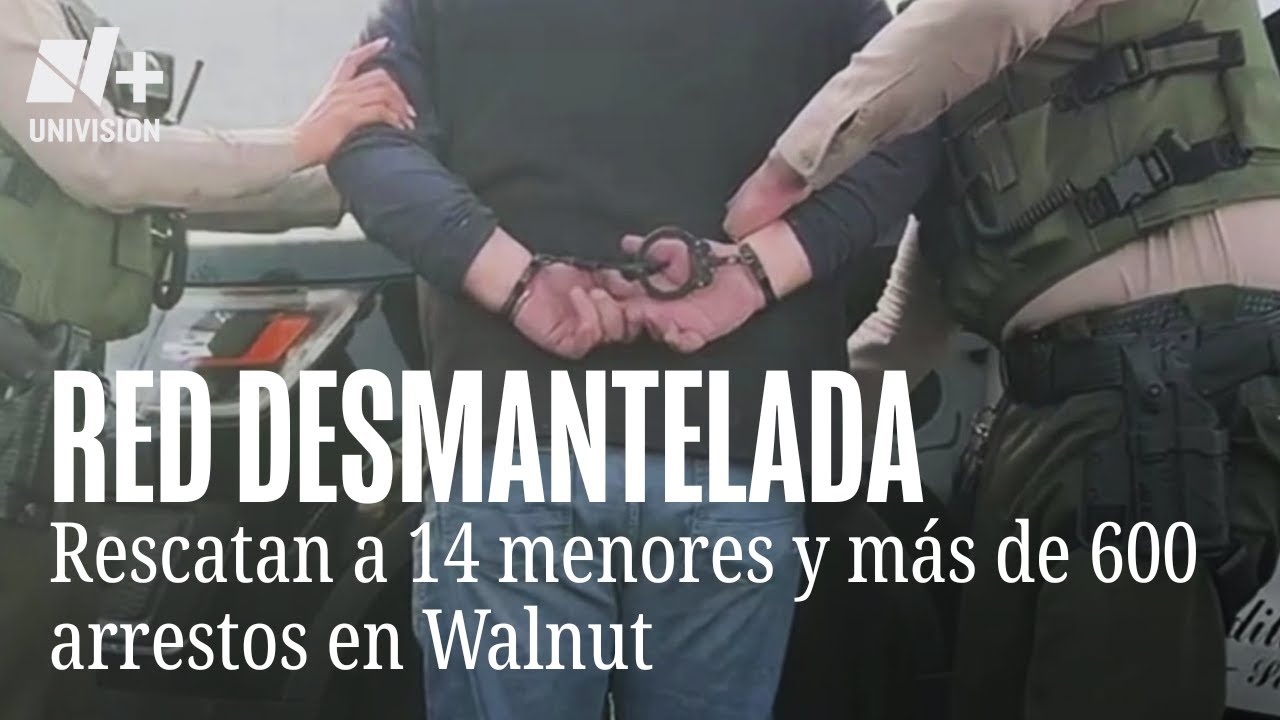 Desmantelan red de prostitución y tráfico infantil en Walnut; rescatan a 14 menores