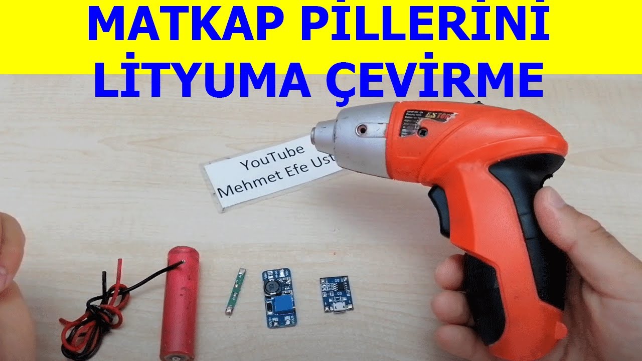 Matkap Pillerini  Lityum Pillerle Değiştirme