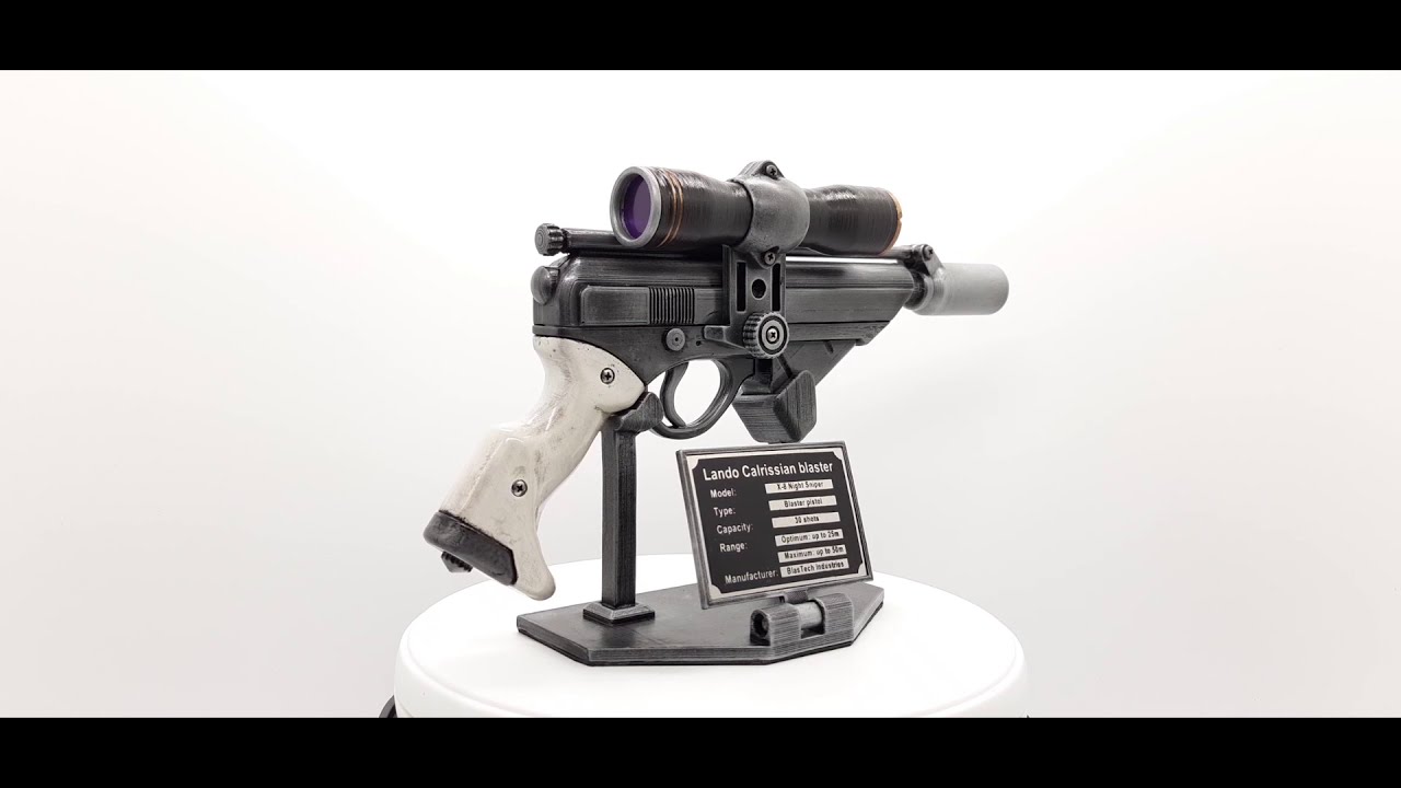 Lando Calrissian's X-8 Night Sniper blaster with Stand (Without a holster)