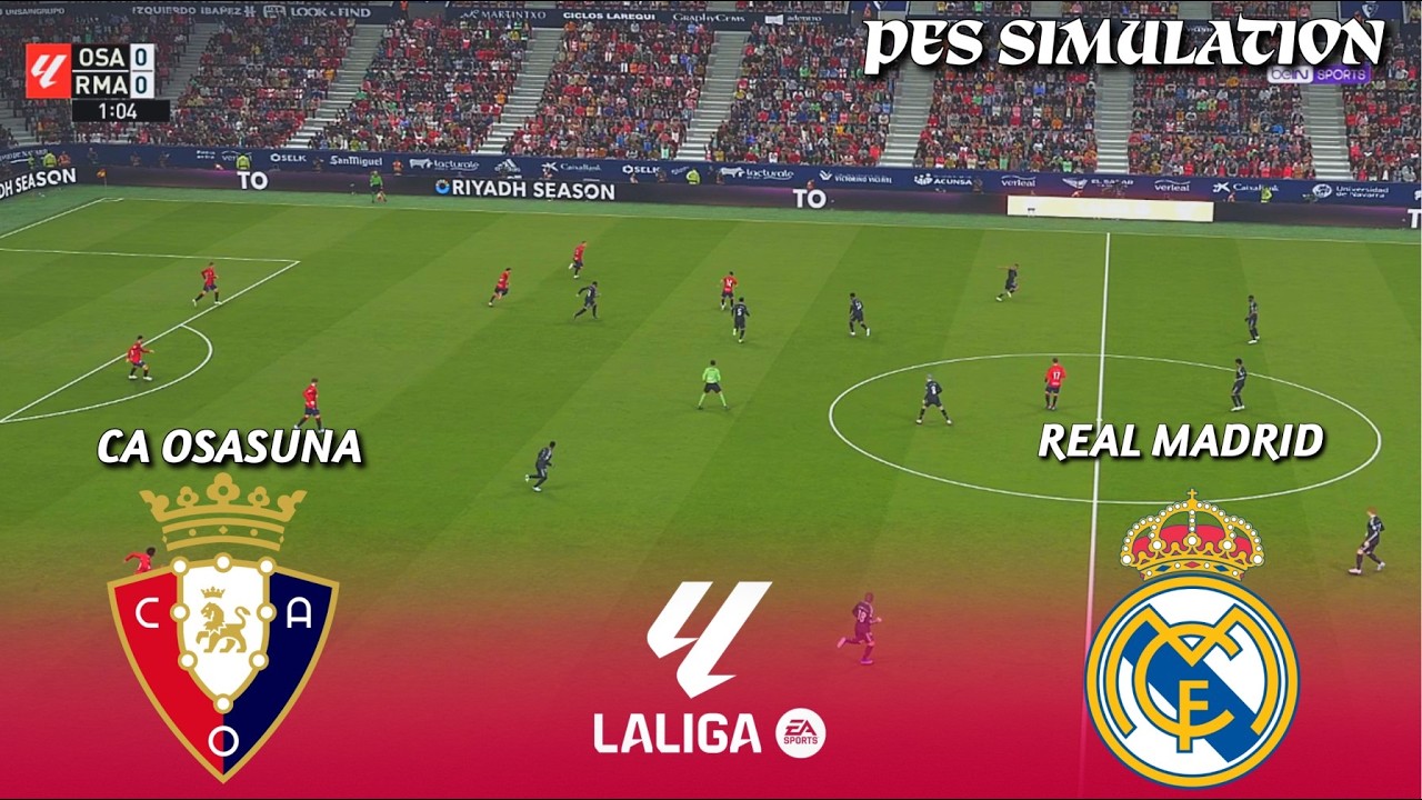 CA Osasuna vs Real Madrid | LaLiga 2025/26 | Simulación de PES 21