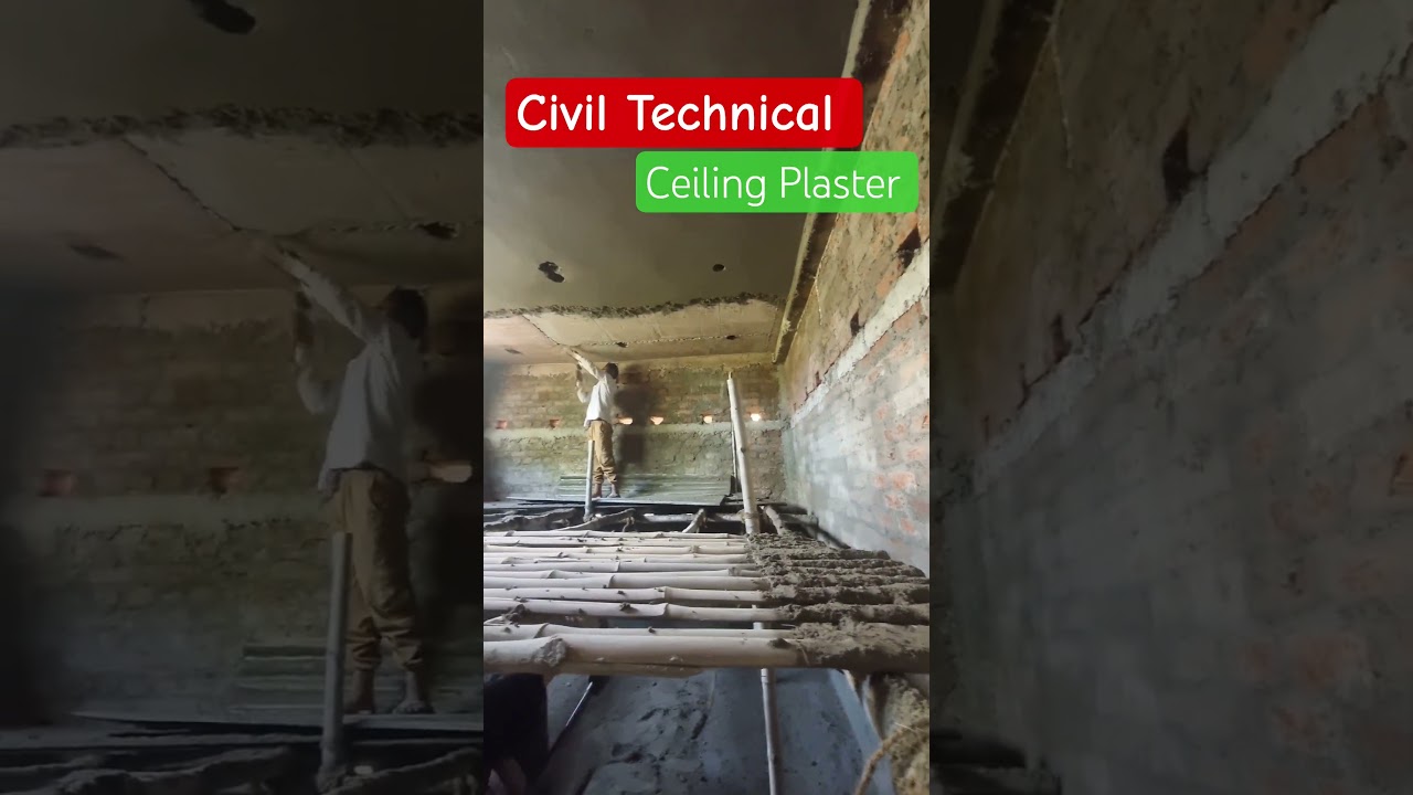 Celing Plaster Work in Progress #shorts #viral