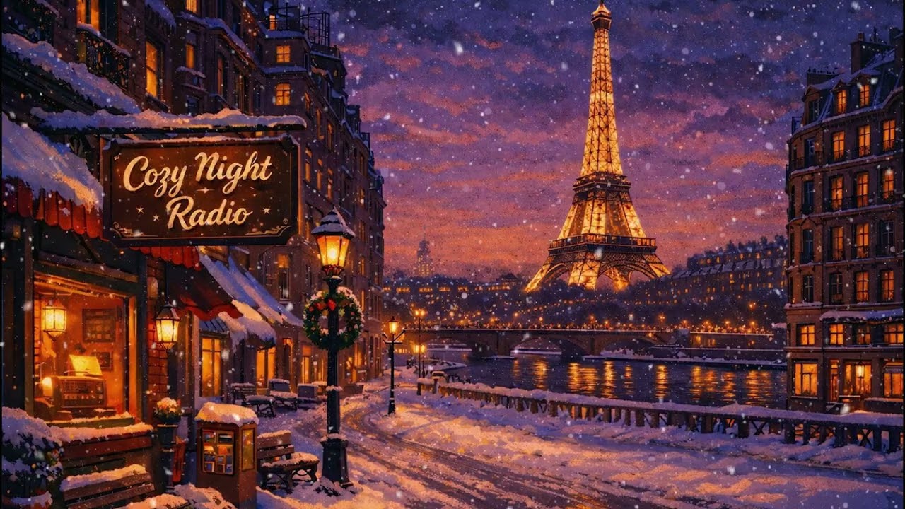 Cozy Night Jazz Radio in Paris | Vintage Old-Time Jazz for Relaxing & Studying